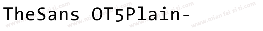 TheSans OT5Plain字体转换